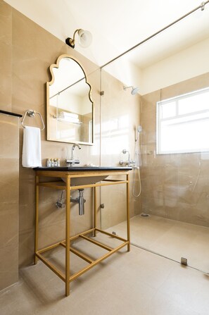 Shower, designer toiletries, hair dryer, bathrobes - The Kehloor (Udaipur)