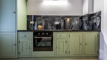 Apartamento, 1 quarto, para não fumantes | Cozinha privada | Geladeira grande, fogão, cooktop, cafeteira/chaleira
