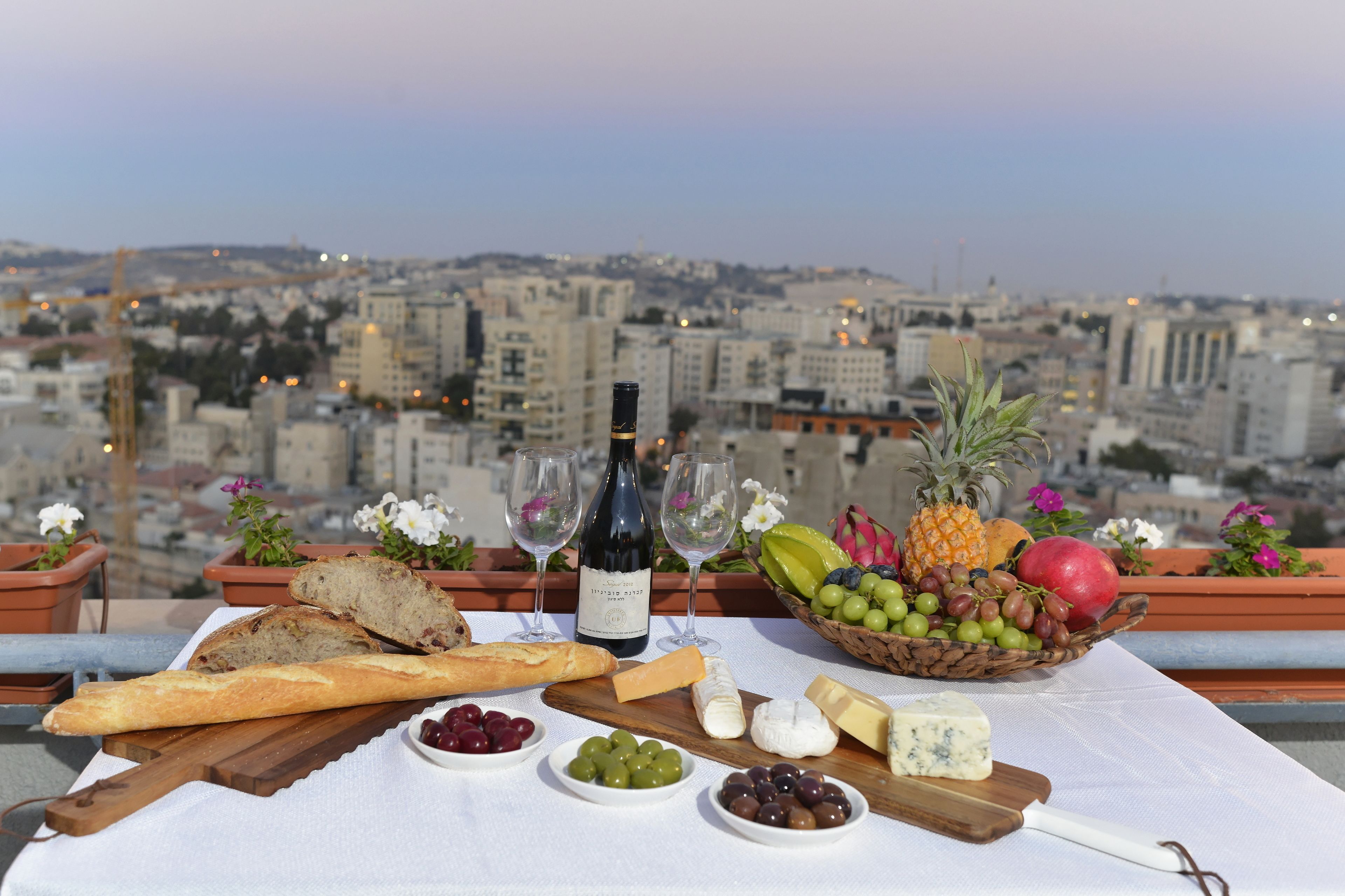 outdoor banquet area