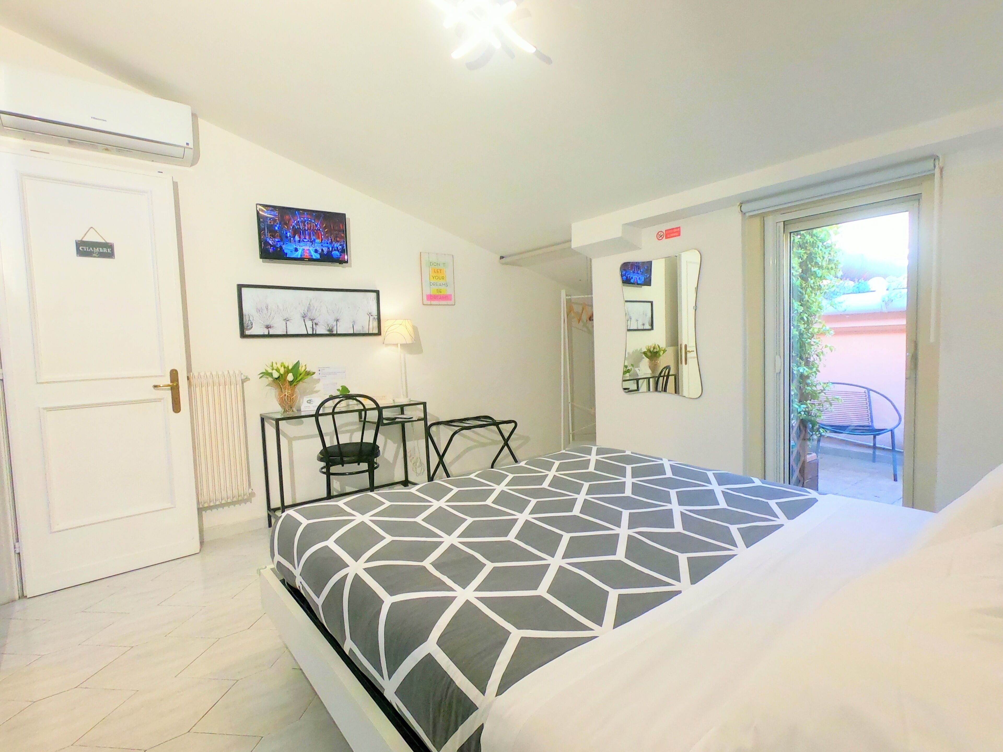 Chambre Double, balcon