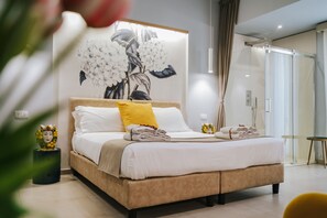 Junior Suite | Frette Italian sheets, premium bedding, memory-foam beds - Villa Sece - Luxury Rooms (Agrigento)