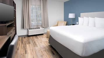 1 bedroom, hypo-allergenic bedding, individually furnished, desk