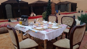 Breakfast, lunch and dinner served  - Morocco Deluxe Camp Assif N itrane (Merzouga)