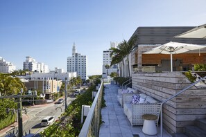 Vue sur la ville depuis l’hébergement