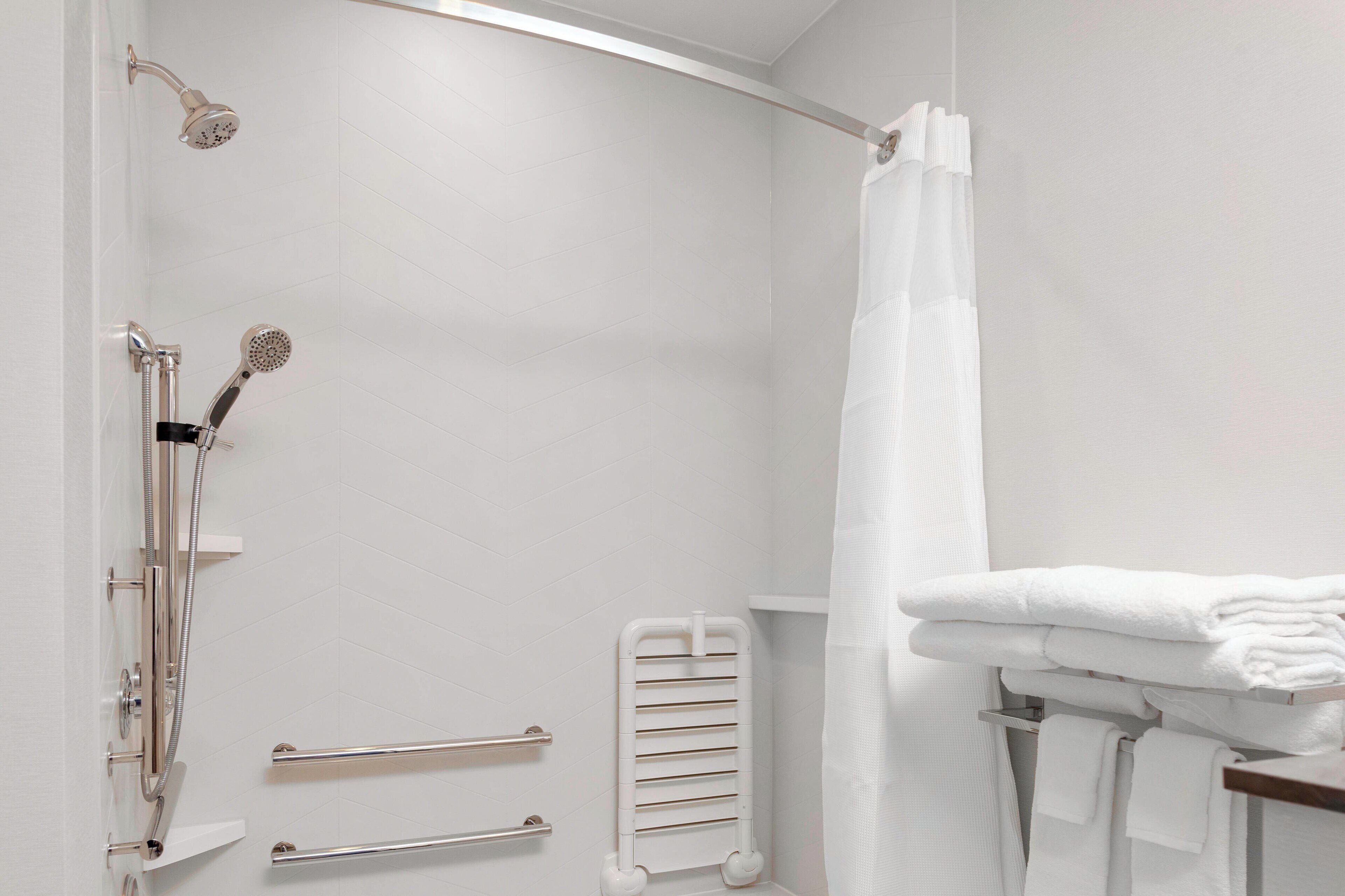 free toiletries, hair dryer, towels