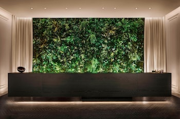 Reception area at The Times Square EDITION