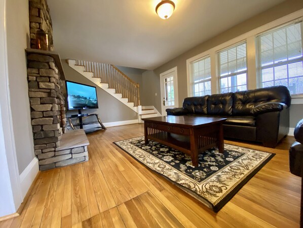 TV connectée, cheminée