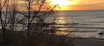 Beautiful home in Picturesque setting just steps from Lake Michigan!