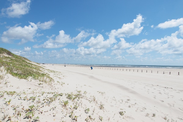 beach from the private boardwalk