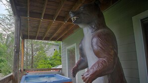 Cabin, Multiple Beds, Hot Tub, Mountain View | Private spa tub