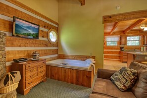 Cabin, 1 Katil Raja (King), Hot Tub | Tab spa persendirian