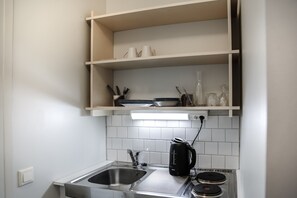 Private kitchenette - Tehtaan Hotelli (Karkkila)