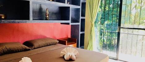 Villa - 1 sovrum - tillgång till pool | 2 sovrum och sängkläder