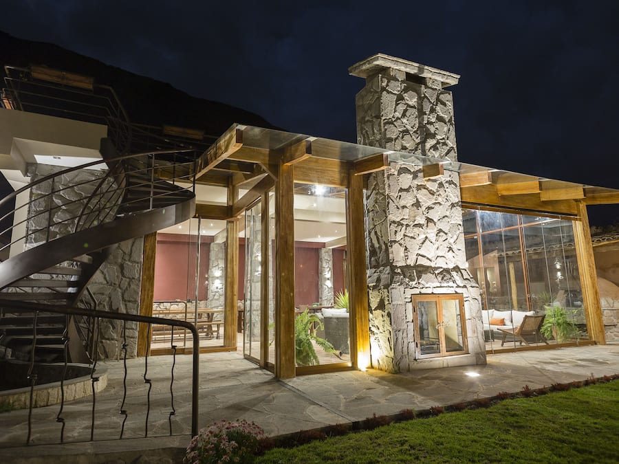 Front of property – evening/night