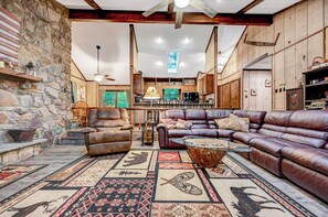 Smart TV, fireplace, DVD player, table football