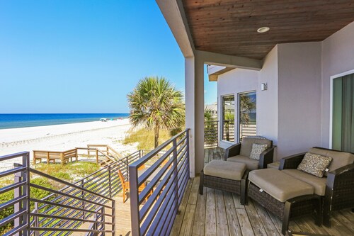 Modern Beach Look, Beach Front, Screened Private Pool, North Cape San Blas