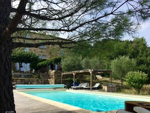 A heated pool