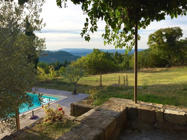 A heated pool