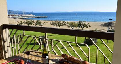 SUPERBE T3 3*,VIP,FRONT DE MER SANS VIS A VIS,TrÚs bien équipé,Lit 160CMS, Fibré