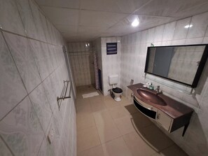 Doppelzimmer, 2 Queen-Betten | Badezimmer | Dusche, kostenlose Toilettenartikel, Handtücher