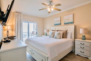 3 bedrooms, iron/ironing board, free WiFi, bed sheets - Seawind 401 | Gulf Shores | Comfortable condo with perfect beach view and walk to dine, shop, more! (Gulf Shores)
