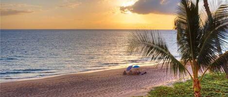 Ligstoelen, strandlakens