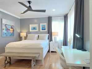 2 soverom, skrivebord, strykejern/-brett og wi-fi