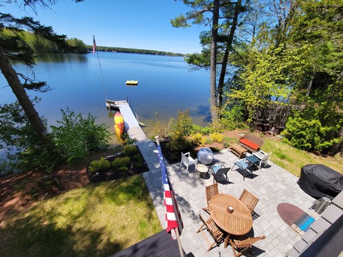 Lakefront Home Near Acadia National Park: Dock kayaks paddle boards & swim raft