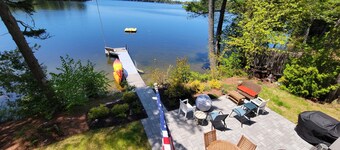 Lakefront Home Near Acadia National Park: Dock kayaks paddle boards & swim raft