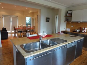 Exclusive Cottage, 3 Bedrooms, 2 Bathrooms, Garden View (The Convent) | Private kitchen | Full-size fridge, microwave, stovetop, coffee/tea maker