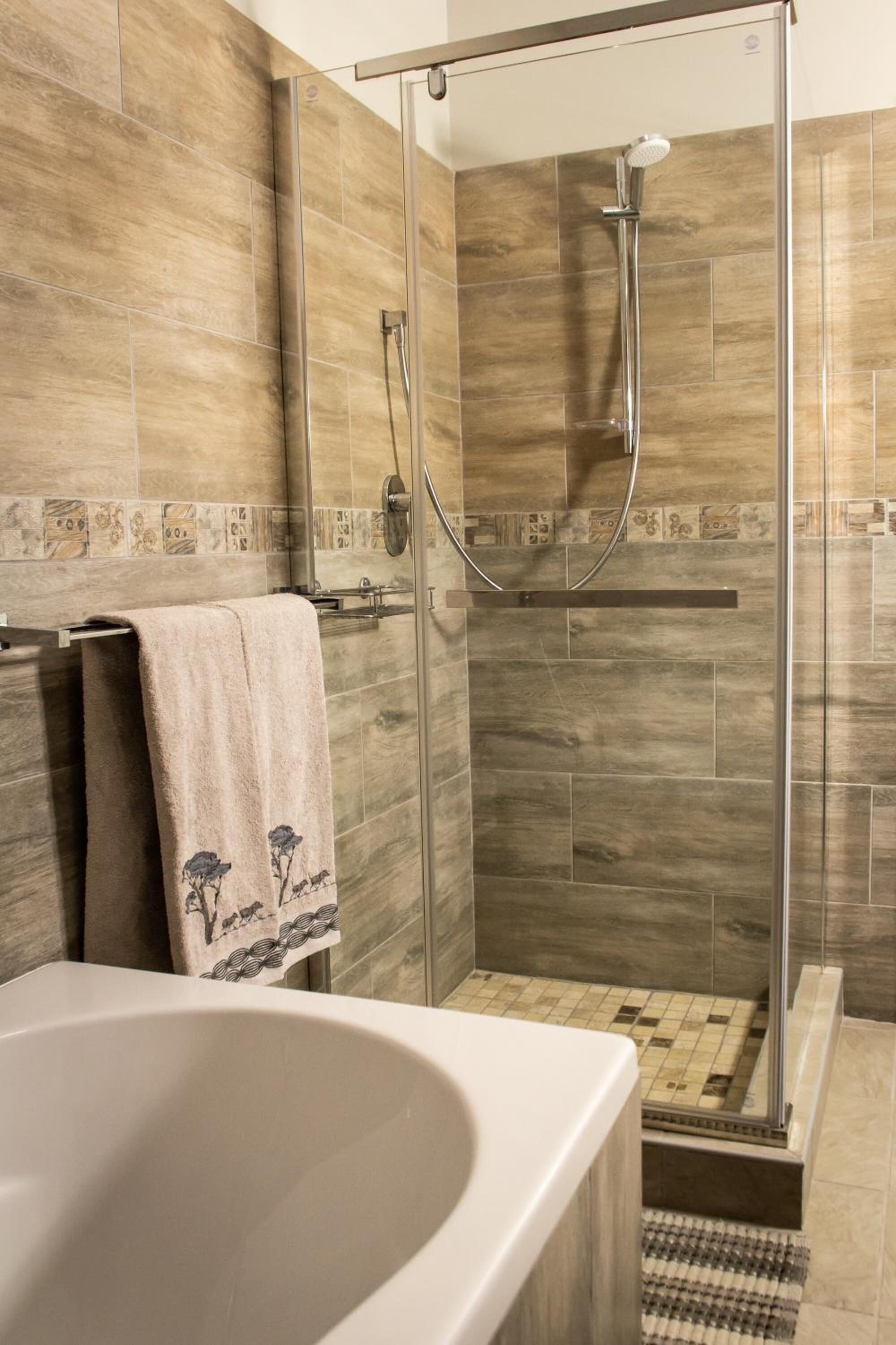 Free toiletries, hair dryer, towels