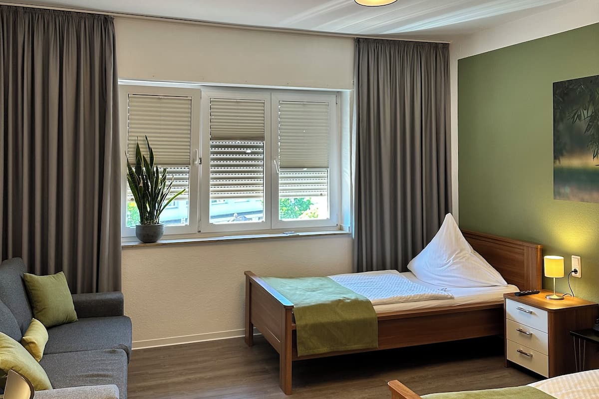 Hypo-allergenic bedding, individually decorated, individually furnished