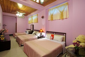 Family Room, Multiple Beds, Non Smoking | Free WiFi, bed sheets - Leli B&B (Taitung)