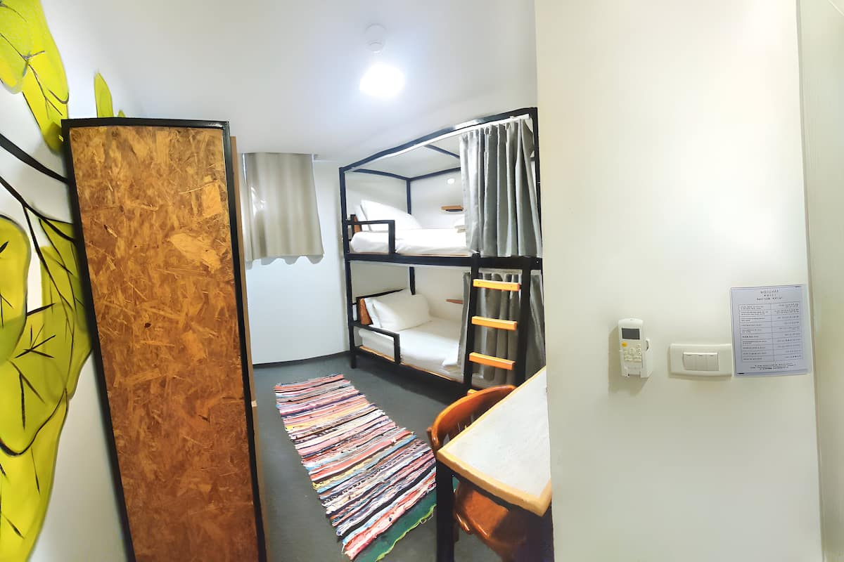 Habitación económica con 2 camas individuales, varias camas | Cortinas blackout, insonorización y tabla de planchar con plancha