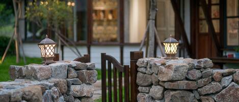 Front of property – evening/night