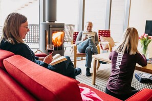 Villa, 3 Bedrooms, Sauna | Living area - Kuoreksenniemi Villas & Lakehouse (Puumala)