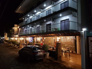 Front of property – evening/night
