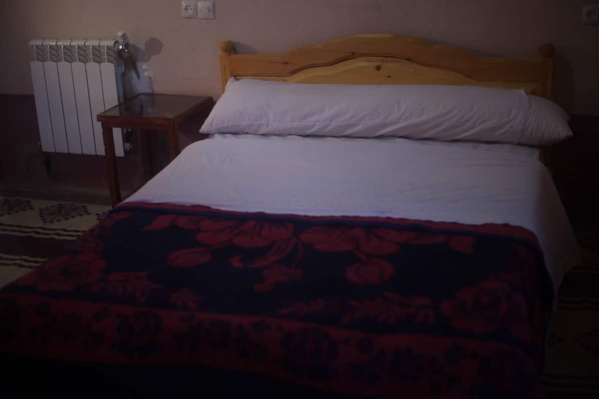 Desk, blackout drapes, soundproofing, iron/ironing board (on request)