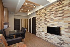 Apartment, 1 Bedroom | Living room | LED TV