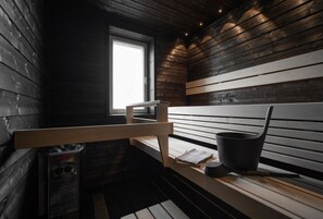 家庭公寓, 1 間臥室, 三溫暖, 山景 | 浴室 | 淋浴設備、吹風機、坐浴桶、浴室地暖系統