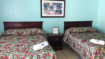 Room, 2 Double Beds, Non Smoking | Individually decorated, individually furnished, bed sheets