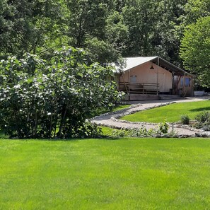 Deluxe Tent | Down comforters, individually decorated, individually furnished