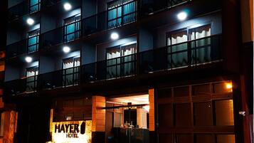 Front of property – evening/night