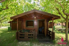 Refugio, baño del camping | Terraza o patio