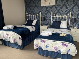 Blue Room | Desk, blackout drapes, iron/ironing board, free WiFi