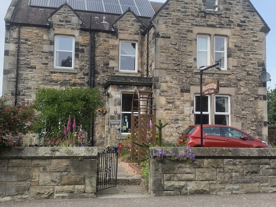 Front of property – evening/night