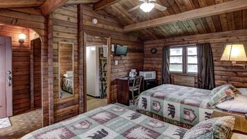 Desk, blackout curtains, free WiFi, bed sheets