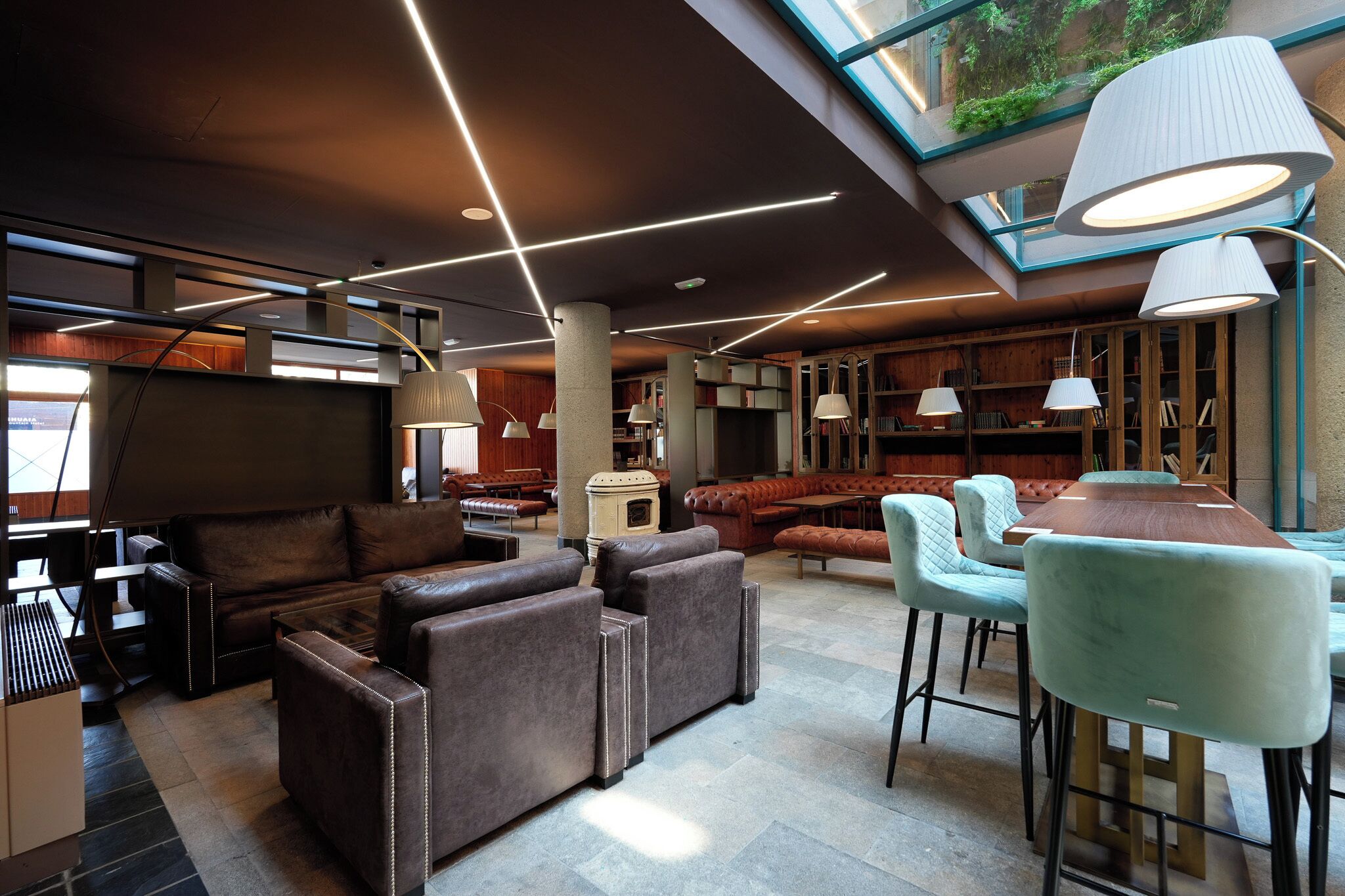 Coin salon dans le hall