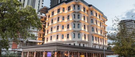 Overnatningsstedets facade