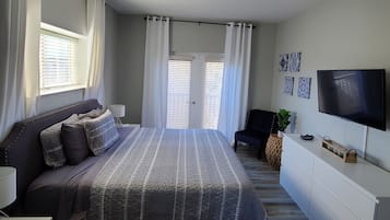 3 chambres, lit avec matelas en mousse à mémoire